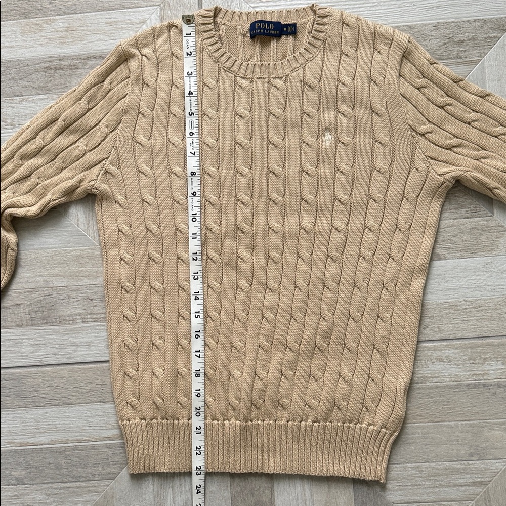 Polo by Ralph Lauren Women’s Beige Cable Knit Sweater - Picture 6 of 6